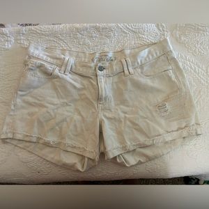 Size 14 White Denim Shorts